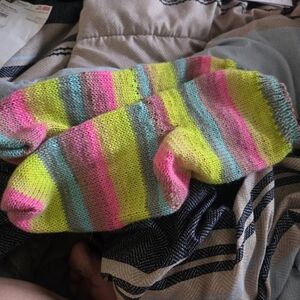 Colourful Knitted Socks